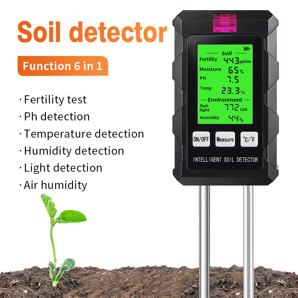 6-in-1 digitaler Bodentester,  – Ph Meter Digital Water Tester Bewertung und Preis